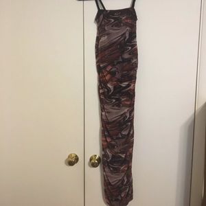 pretty little thing swirl print midi dress